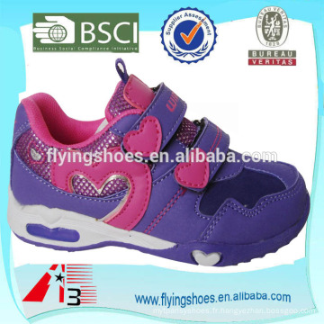 2015 chaussures de sport pour filles cuir de visage avec coeur